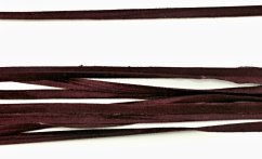 Velvet ribbon - dark burgundy - width 0.35 cm