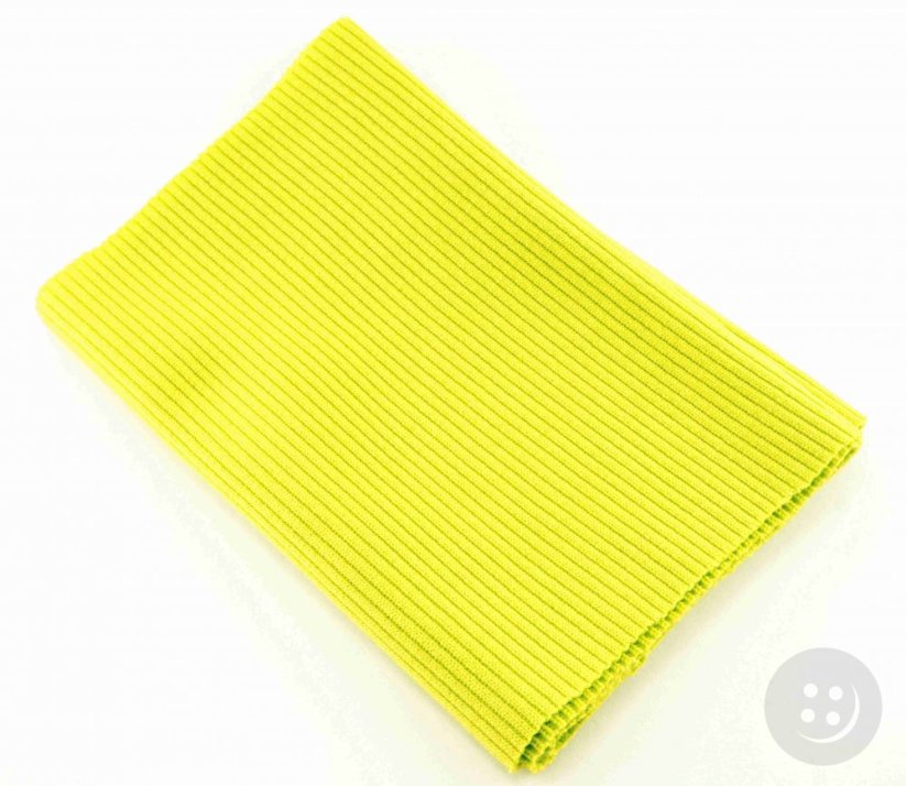 Polyester knit - pea green - dimensions 16 cm x 80 cm