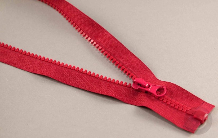 Dělitelný kostěný zip - délka (30 - 95 cm) - různé barvy