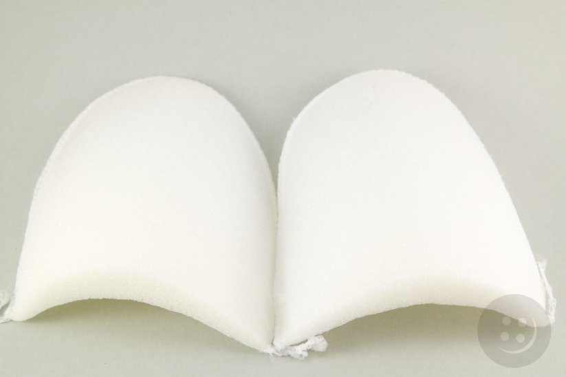 Wrapped shoulder pads - white - diameters 18 cm x 11 cm
