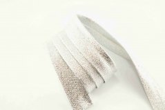 Lurex Schrägband - silber - Breite 2 cm