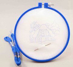 Embroidery pattern for children - cottage - diameter 15 cm