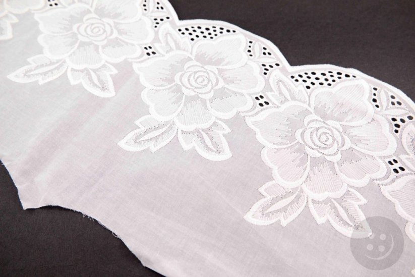 Madeira cotton lace - broken white - width 21 cm