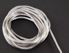Satinschnur - hellgrau - Durchmesser 0,2 cm