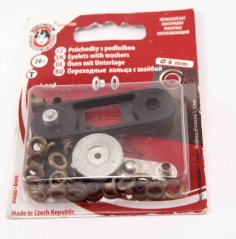 Metal eyelets 20 pcs - diameter 0,8 cm - antique metal