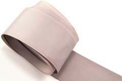 Rypsová stuha - svetlo šedá - šírka 4 cm