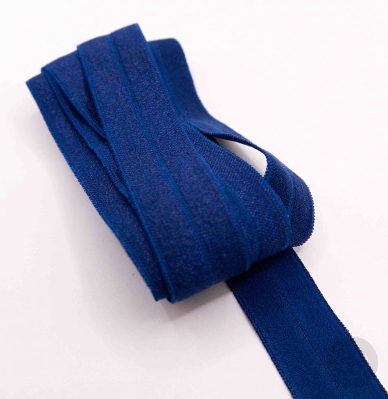 Lemovací pruženka - švestkově modrá - šířka 1,8 cm
