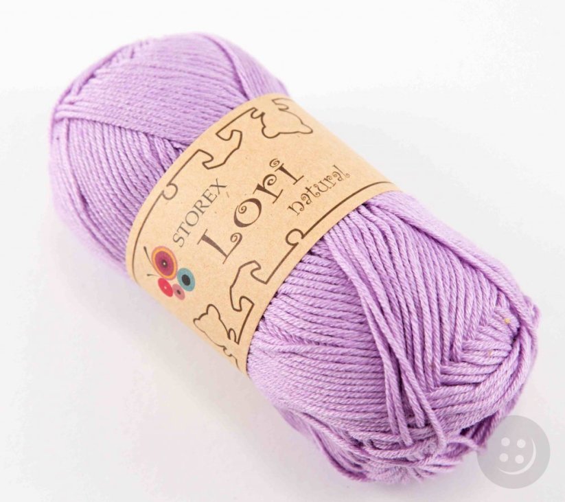 Yarn Lori natural - purple - 54