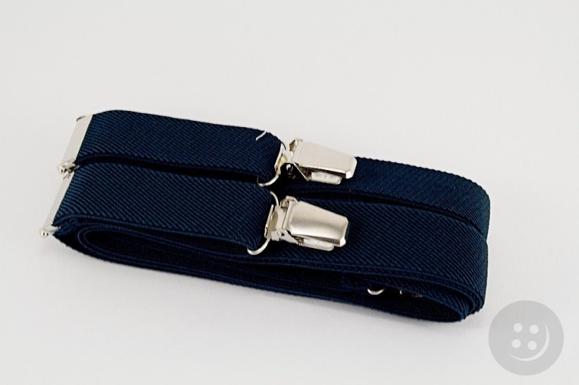 Men's suspenders - blue - width 2,5 cm