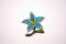 Nažehľovacia záplata - Kvetina - rozmer 3,3 cm x 3 cm