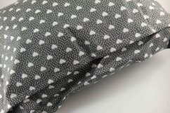 Herbal pillow Lavender Caress- gray with hearts - size 35 cm x 28 cm