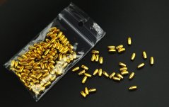 Perlen - ovsiky - metallisiert - gold