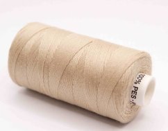 Polyesterové riflové nitě v návinu 200 m - béžová