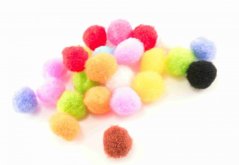 Pompoms - more colors - diameter 2 cm