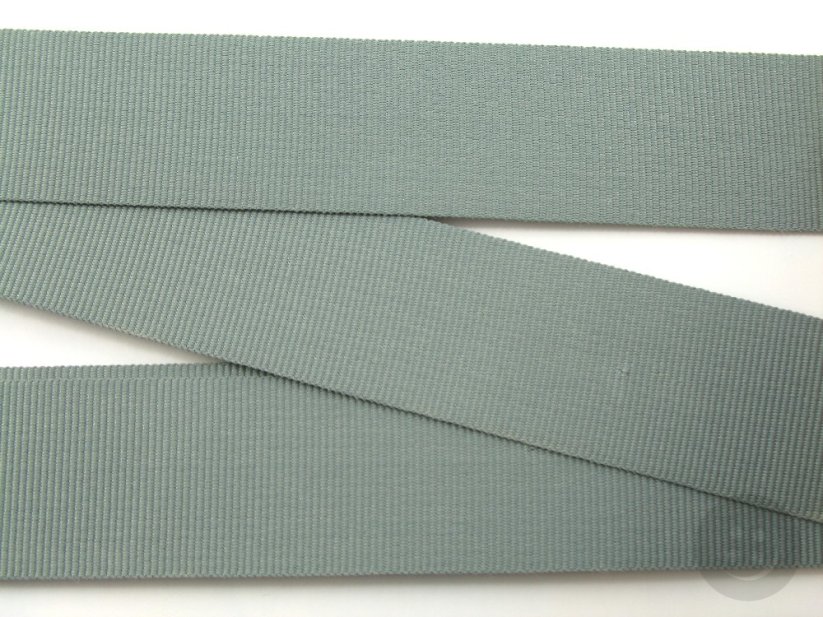 Grosgrain ribbon - grey - width 2.6 cm