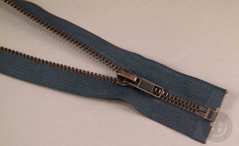 Dělitelný kovový starokovový zip č.5 více barev - délka (30 - 100 cm)