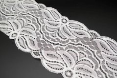 Nylonspitze - Einsatz - weiß - Breite 14 cm