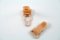 Strumpfbandclip - plastik - beige - Kordelzug 1,1 cm