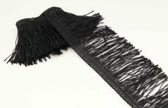 Jemné strapce - čierne - šírka 5 cm