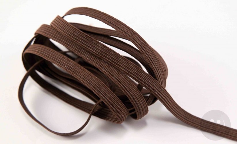 Colored elastic - Brown - width 0,7 cm
