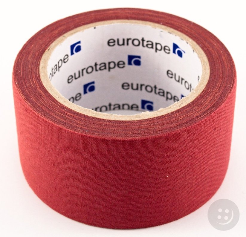 Kobercová lepící páska - červená - šíře 4,8 cm