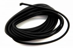 Elastic rope - black - diameter 0,8 cm