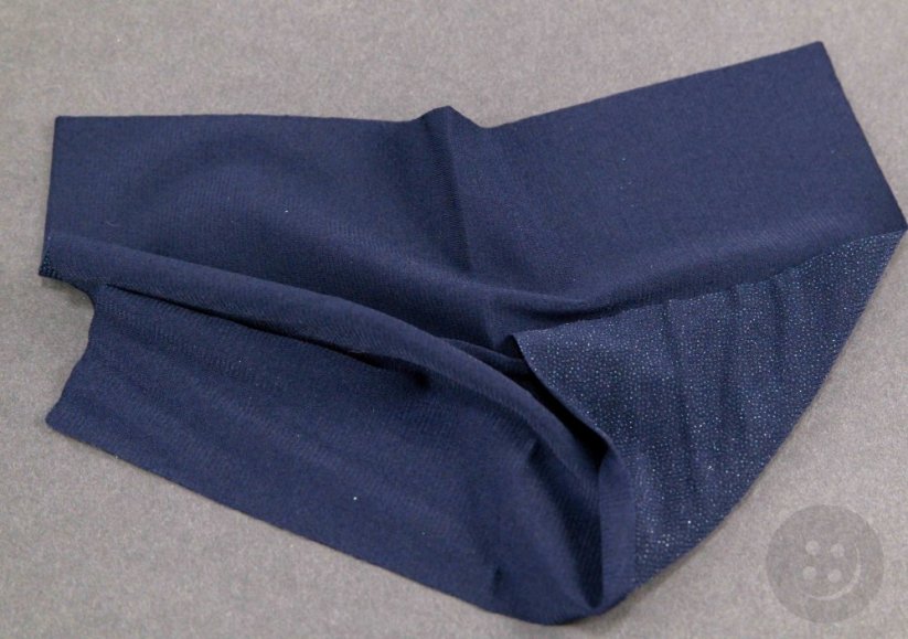Elastic  iron-on patch - size 15 cm x 20 cm - dark blue