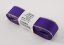 Taffeta ribbons with silver edge - dark purple, silver - width 0.9 cm - 4 cm