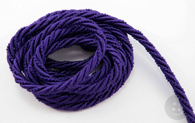 Twisted cord - purple - diameter 0.6 cm