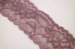 Elastic lace - dark cocoa - width 5 cm