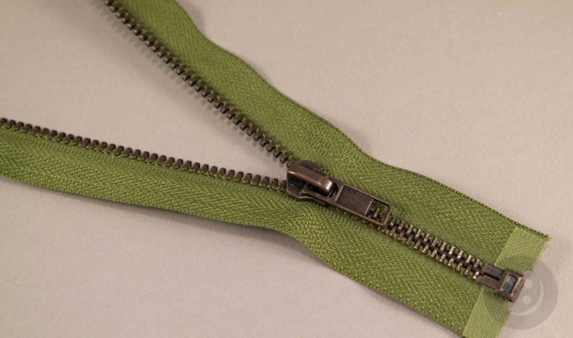 Dělitelný kovový starokovový zip č.5 více barev - délka (30 - 100 cm)