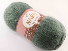Angora luks yarn - vintage moss green - 1631