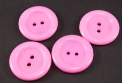 Dierkový maxi gombík - ružová - priemer 3,8 cm
