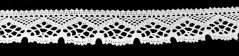 Cotton lace trim - white - width 4,5 cm