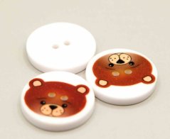 Kinderknopf - Teddybär - Durchmesser 1,5 cm