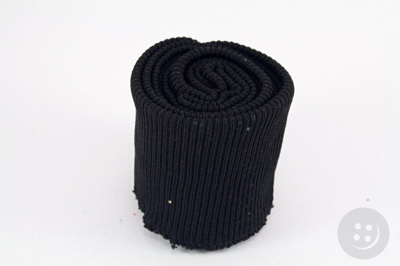 Elastic rib knit kit - black