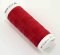 Extra elastic polyester thread - red - length 130 m