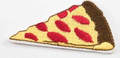 Iron-on patch - pizza whith salami - dimensions 5,5 cm x 3,5 cm