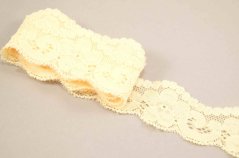 Polyester Lace - light cream - width 3,7 cm
