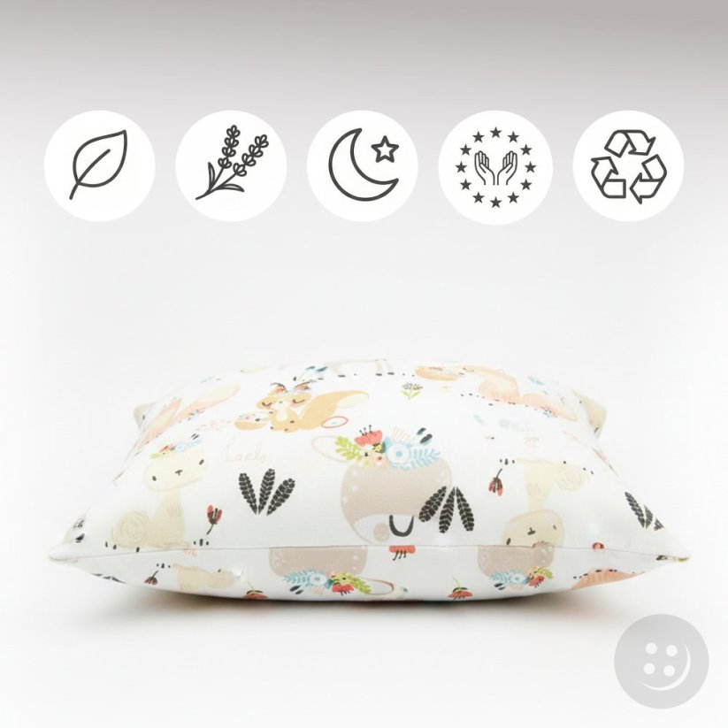 Bylinkový polštářek Levandulové pohlazení - Lesní zvířátka - rozměr 35 cm x 28 cm