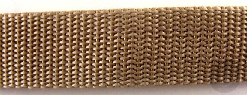 Polypropylene webbing - beige - width 2,5 cm