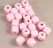 Wooden bead cube - light pink - size 1 cm x 1 cm x 1 cm