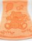 Kinder-Handtuch orange – Bär