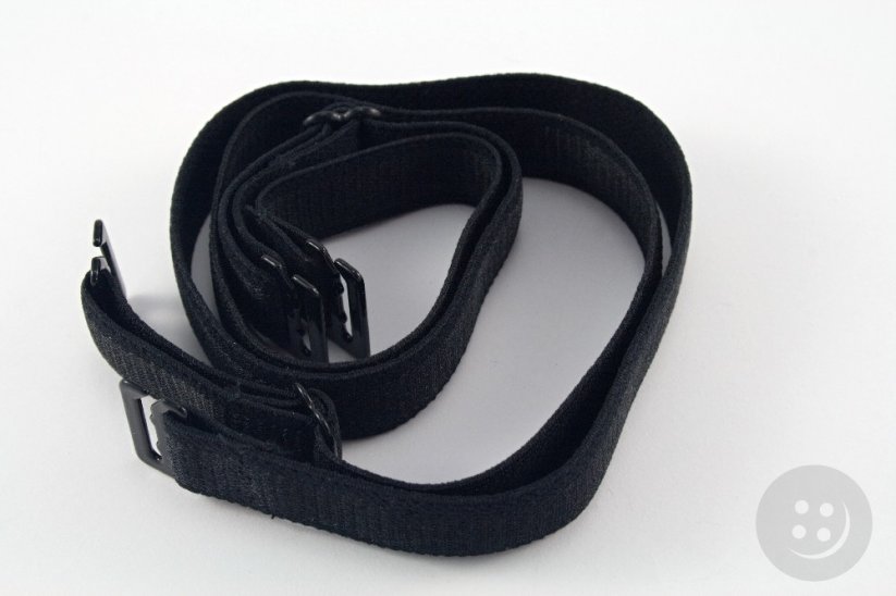 Set of bra straps - black- width 1.2 cm