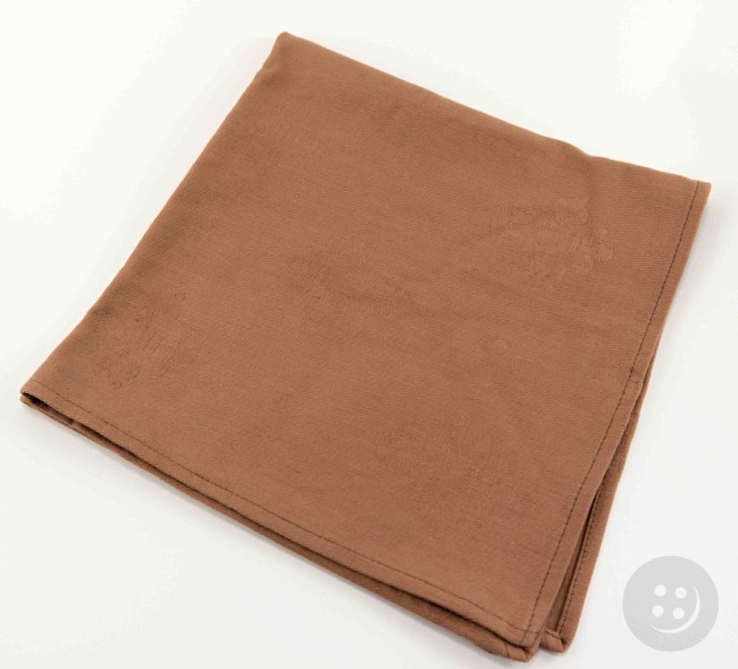 Damask brown square placemat