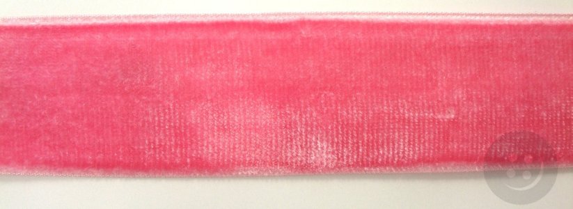 Zamatová stuha - svetlo ružová - šírka 4 cm