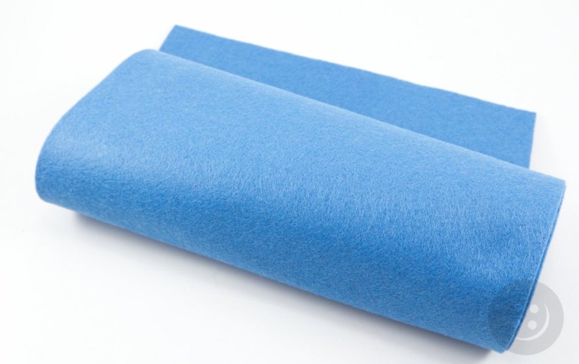 Fabric decorative felt -  light blue