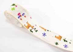 Christmas decorative ribbon - width 4 cm