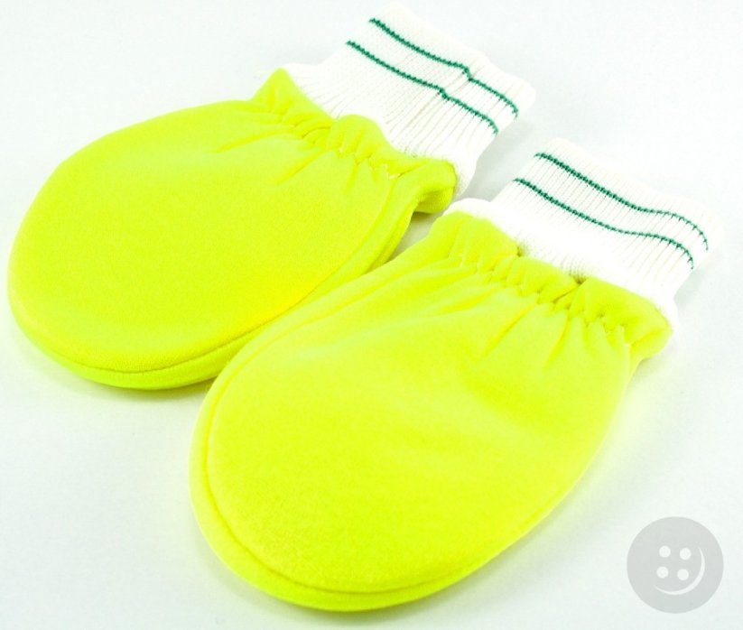 Kinder-Handschuhe - neon gelb - Länge 14,5 cm