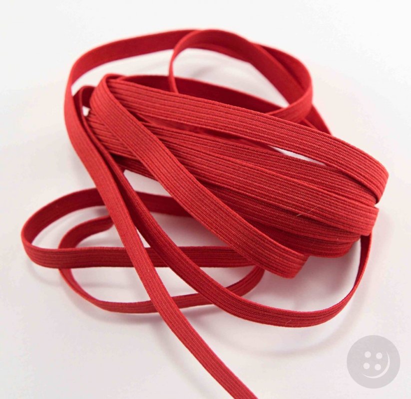 Farbiges Gummiband - rot - Breite 0,7 cm